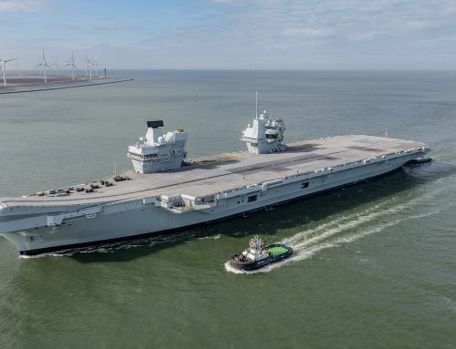Flawless towing assistance in the port of Rotterdam to the British Royal Navy aircraft carrier HMS Prince of Wales